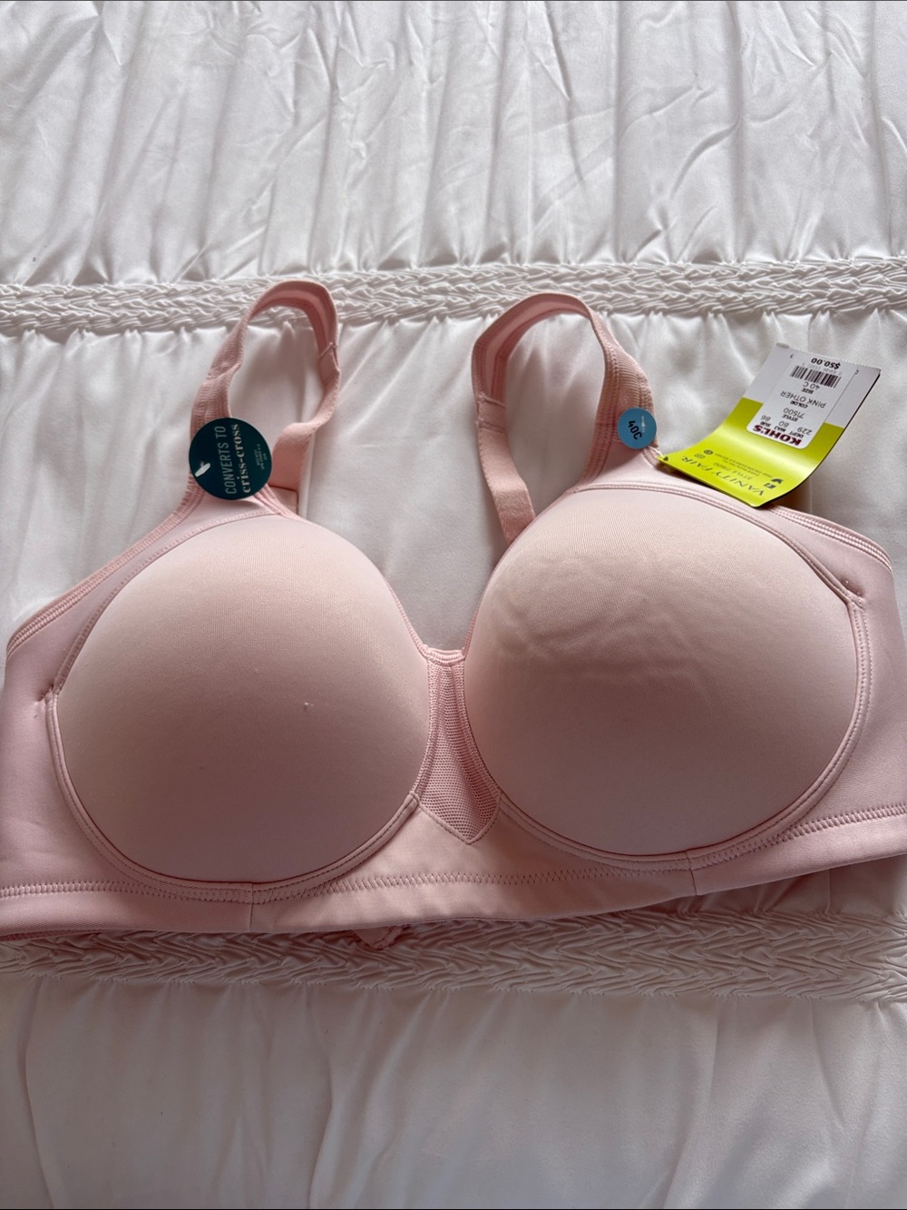 Vanity Fair Light Pink Smooth Molded Cip Spirt Bra